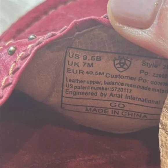 Ariat Leather Horseshoe slip-on platform sandals size 9.5 - Picture 7 of 8